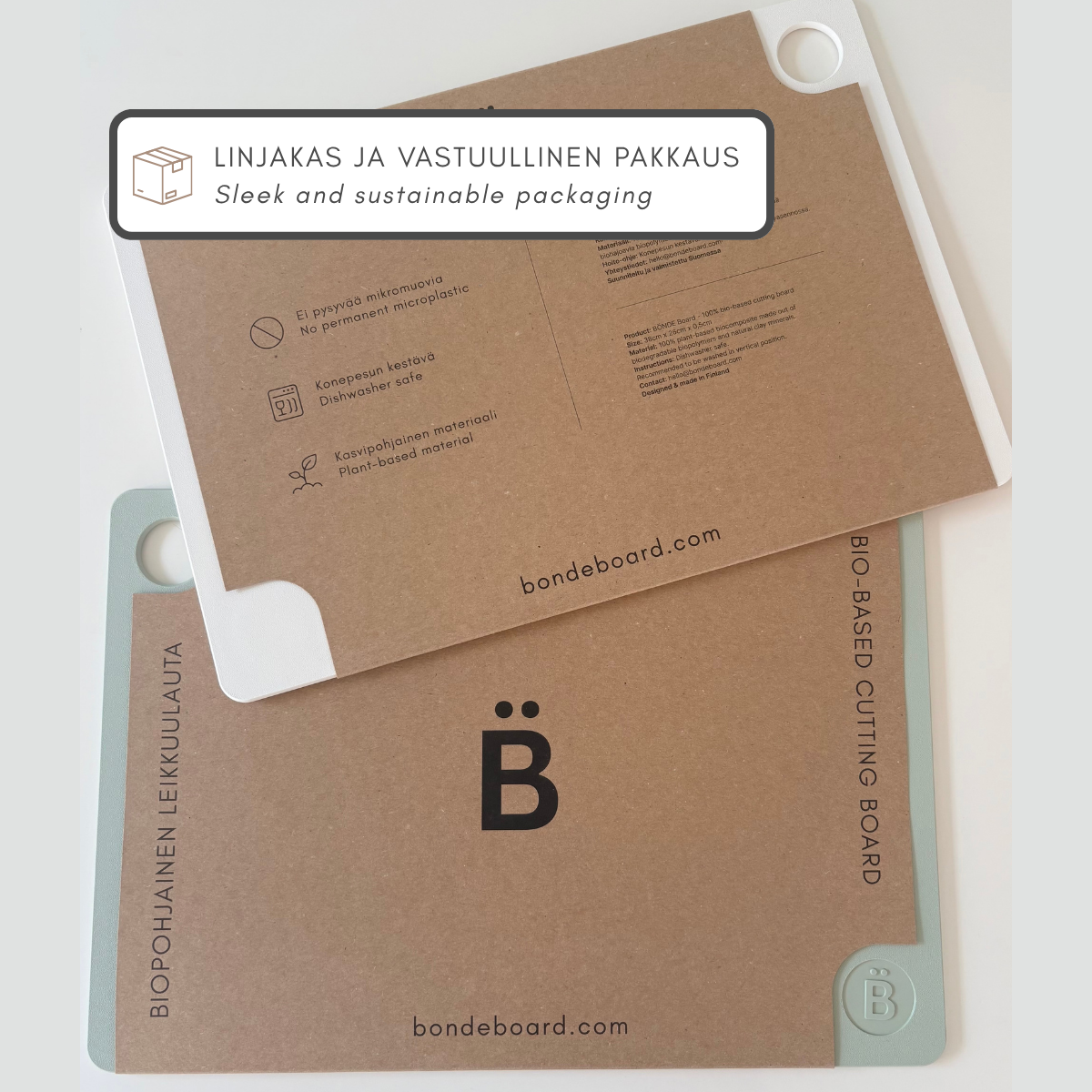 100% Bio-based and Dishwasher Safe Cutting Board with No Permanent Microplastics